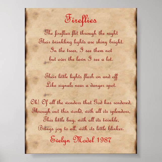 Fireflies Poster (Front)