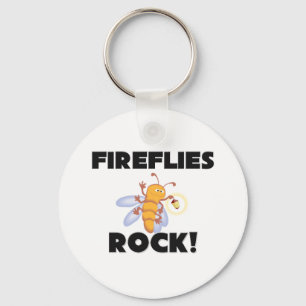Fireflies Rock Keychain
