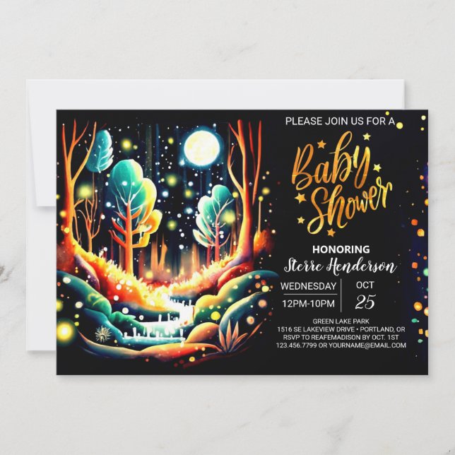 Firefly Baby Shower Invitation (Front)