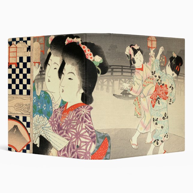 Firefly Cage - Ukiyo-e Vintage Japanese Binder (Background)