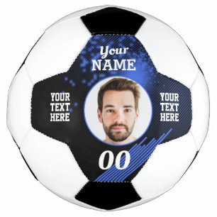 Firefly Custom Soccer Ball Blue