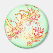Firefly friends green magnet