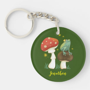 Firefly Frog Prince Personalized Keychain