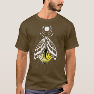Firefly in the Night with Moon Animal Print Moth D T-Shirt