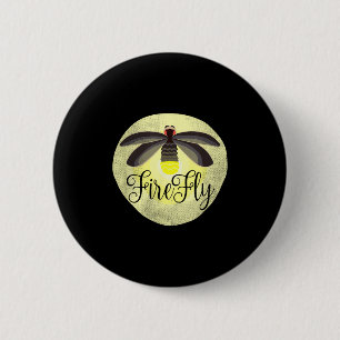Firefly Lightning Bug Summer Gift 2 Inch Round Button