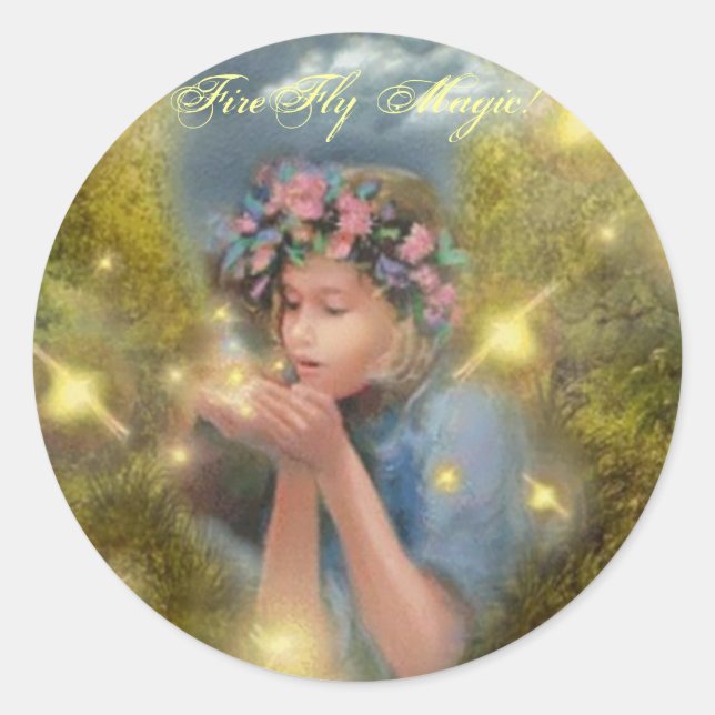 Firefly Magic! Classic Round Sticker (Front)