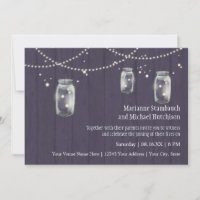 Firefly Mason Jar Rustic Country Night Weddings