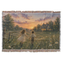 Firefly Meadow Farmhouse Throw Blanket