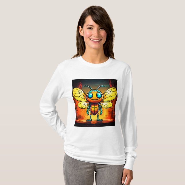 Firefly Vector Illustration T-ShirtT T-Shirt (Front Full)