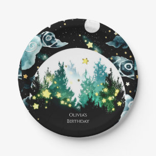 Firefly Whimsy Woodland Birthday Paper Plate