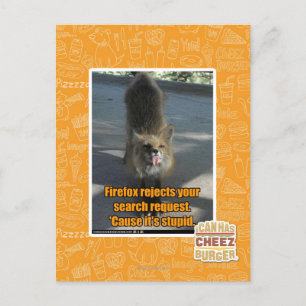 Firefox rejects postcard