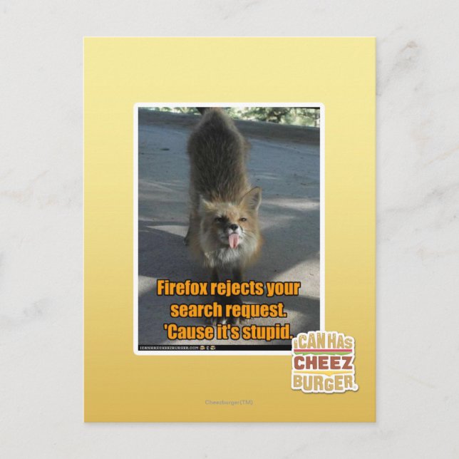 Firefox rejects postcard (Front)