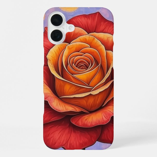 Fireheart Rose Phone Case (Back)