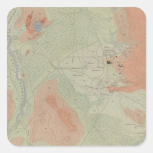 Firehole Geyser Basin Square Sticker