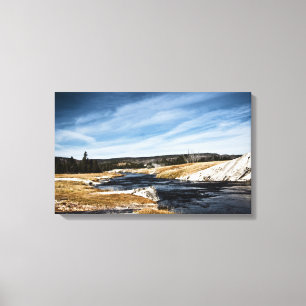 Firehole River Wrapped Canvas