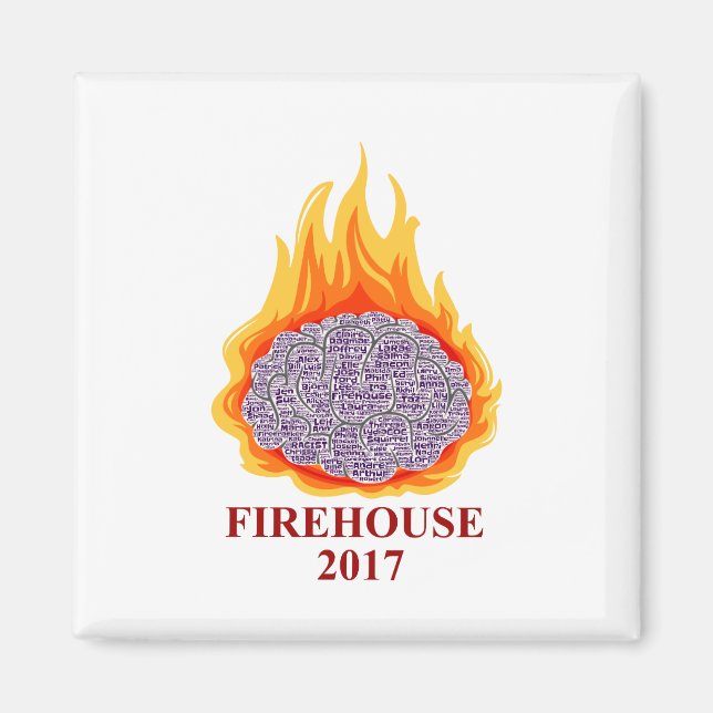 Firehouse 2017 Word Cloud Magnet (Devant)