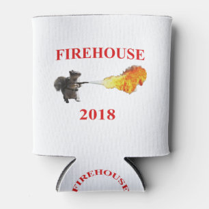 Firehouse Can Cooler with Word Cloud