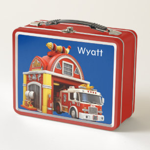 firehouse metal lunch box