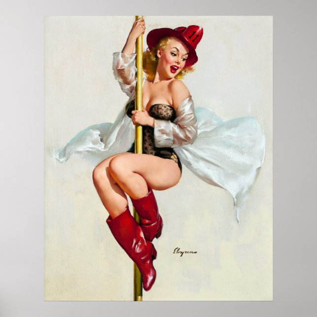 Firehouse Pin Up Poster (Front)