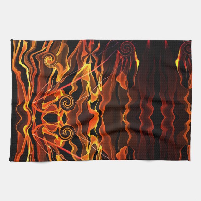 Firelight Kitchen Towel (Horizontal)