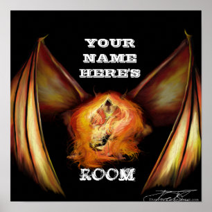 Firelight Personalised Door Poster