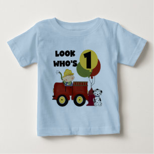 Fireman 1st Birthday Tshirts and Gifts