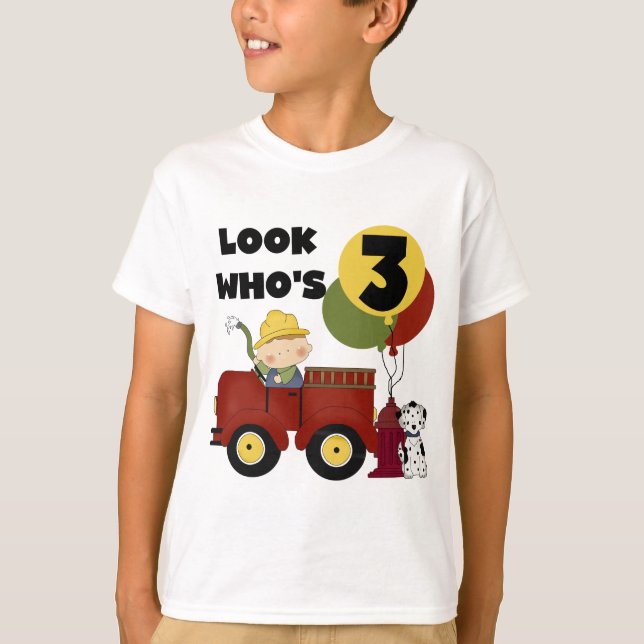 Fireman 3rd Birthday T-shirts and Gifts (Front)