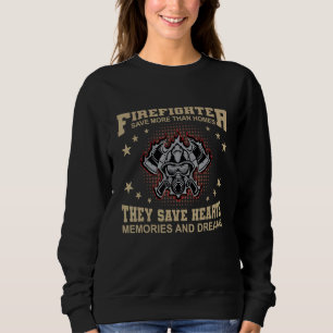 Fireman American Flag Graphics Firefighter Labor D Sweatshirt