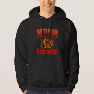 Fireman American Flag Red Line US Firefighter Hoodie