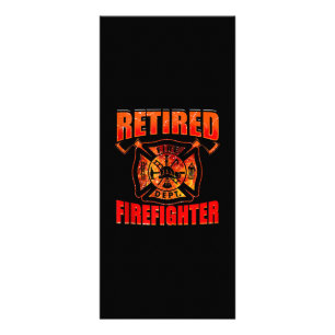 Fireman American Flag Red Line US Firefighter Rack Card