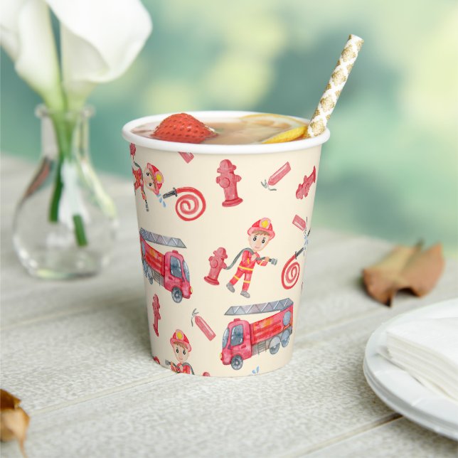 Fireman Birthday Party  Paper Cups (Insitu)