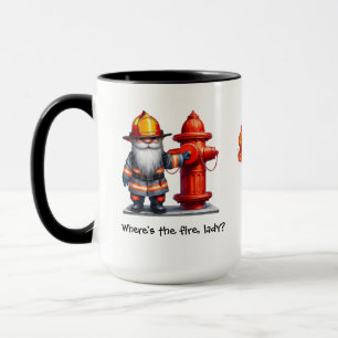 Fireman Book Boyfriend Where's the Fire, Lady? Mug