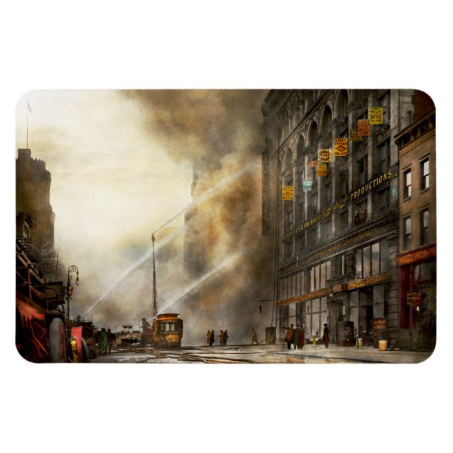 Fireman - Brooklyn NY - Surprise 1909 Magnet (Horizontal)