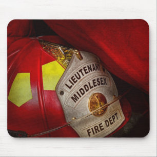 Fireman - Everyone loves red Mouse Pad