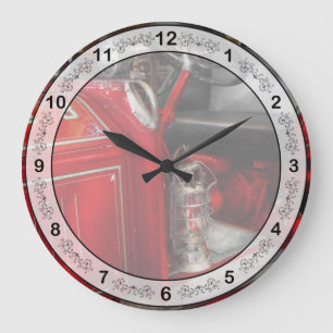 Fireman - Fire Engine No 3 Large Clock