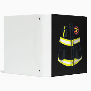 Fireman Firefighter Costume Halloween Binder