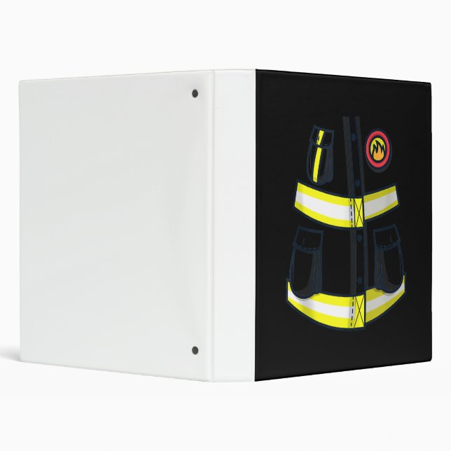 Fireman Firefighter Costume Halloween Binder (Background)