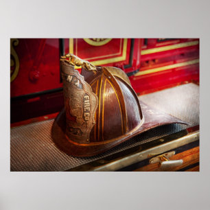 Fireman - Hat - Commander Poster