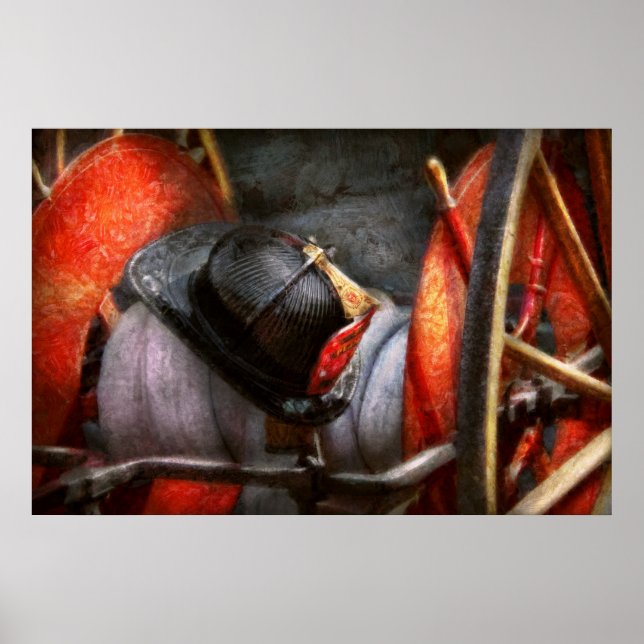 Fireman - Hat - South Plainfield Fire Dept Poster (Front)