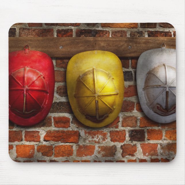 Fireman - Hats - Pick a hat, any hat Mouse Pad (Front)
