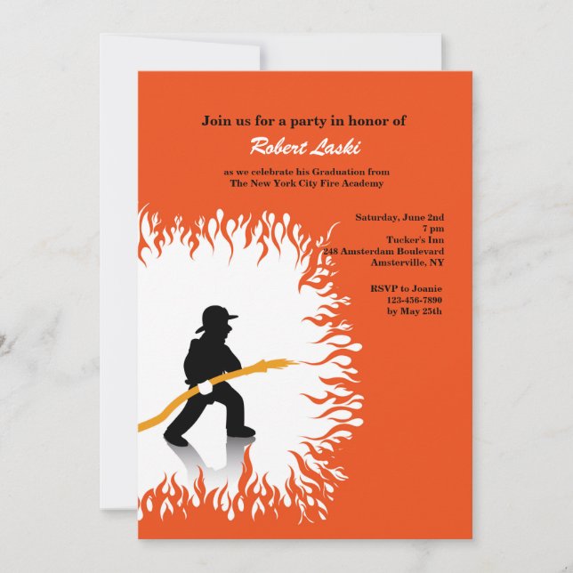Fireman Invitation (Front)