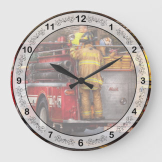 Fireman - Metuchen Fire Department Large Clock