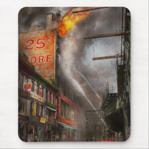 Fireman - New York NY - Show me a sign 1916 Mouse Pad
