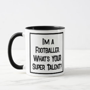 Fireman or Footballer Super Talent. Two Tone Mug