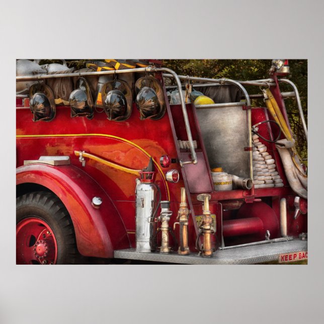 Fireman - Ready for a fire Poster (Front)