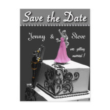 Fireman Save the Date Card