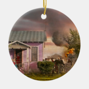 Fireman - Terry MT - Volunteer firefighters 1939 Ceramic Ornament