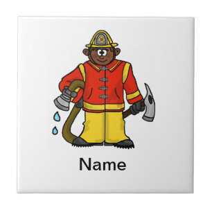 Fireman Trivet (Brown Skin) Customize It!