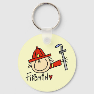 Fireman Tshirts and Gifts Keychain