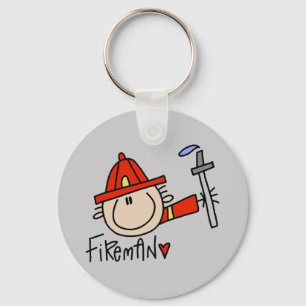 Fireman Tshirts and Gifts Keychain